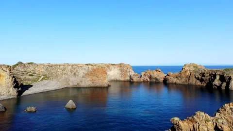 Panarea Island - Cala Junco 스톡 동영상 304264489