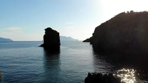 Panarea Island - Cala Junco 스톡 동영상 304264491