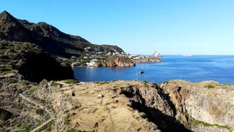 Panarea Island - Cala Junco Video stock 304264503