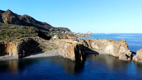 Panarea Island - Cala Junco Video stock 304264504