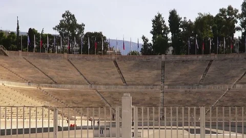 Panathenaic Stadium in Athens Stock Footage 73097630