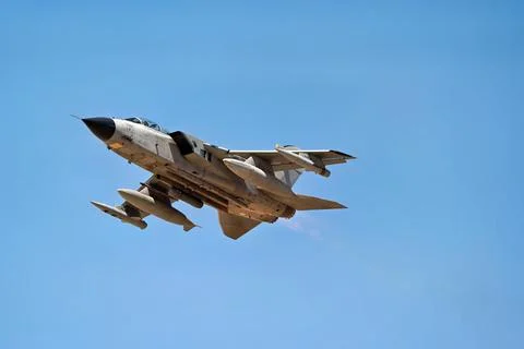 Panavia Tornado IDS climbing over Los Llanos air base Stock Photos