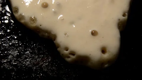 Pancake is being prepared Stock Footage 252864517