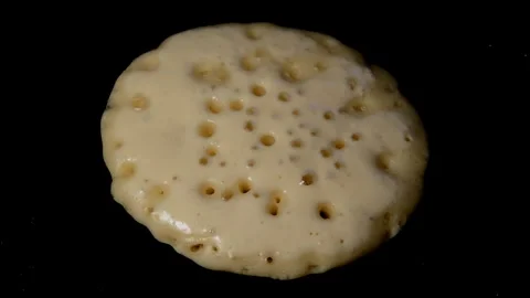 Pancake is being prepared Stock Footage 252864854