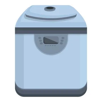 Pancake bread machine icon cartoon . Food processor Stock Illustration