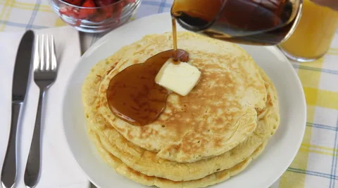 Pancake Breakfast Stock Footage 43354017