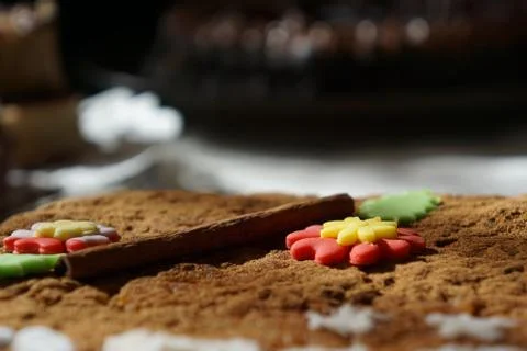 Pancake with cinnamon Stock Photos