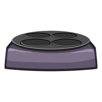 Pancake crepe maker cartoon vector illustration Illustrazione stock