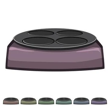 Pancake crepe maker cartoon vector graphic Illustrazione stock