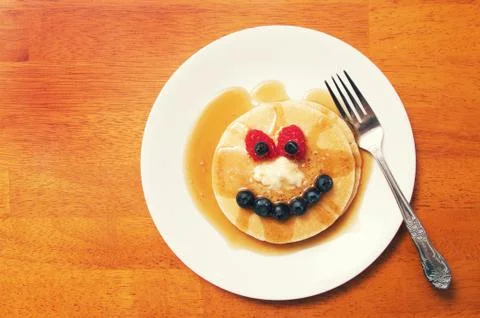 Pancake Face Foto stock