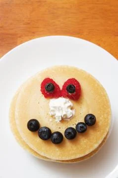 Pancake Face Foto stock