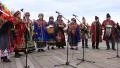 Pancake festival. Ukrainian folk song HD Footage
