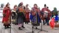 Pancake festival. Ukrainian folk song HD Footage