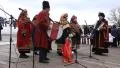 Pancake festival. Ukrainian folk song HD Footage