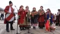 Pancake festival. Ukrainian folk song HD Footage