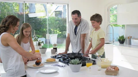 Pancake flip Stock Footage 57826428