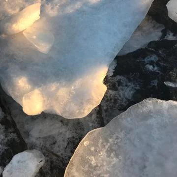 Pancake ice Stock Photos