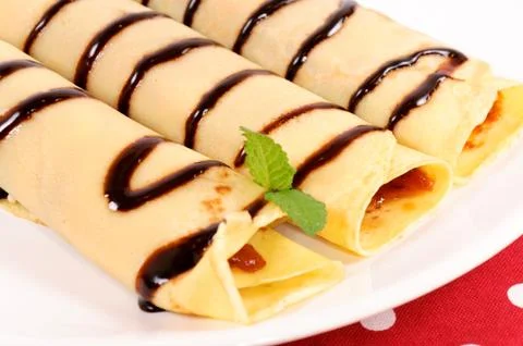 Pancake jam Stock Photos