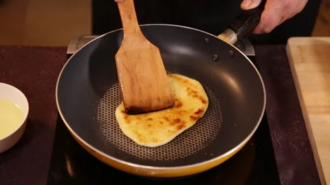 Pancake, pancake, pocket cake (4) Stock Footage 202259919