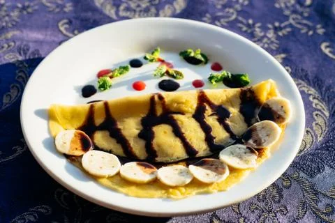 Pancake in restaurant Stock Photos