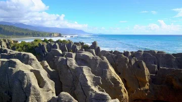 Pancake rocks at Paparoa Vídeo Stock 85492240