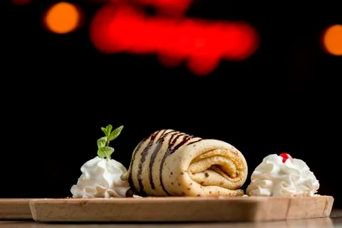 Pancake roll Stock Photos