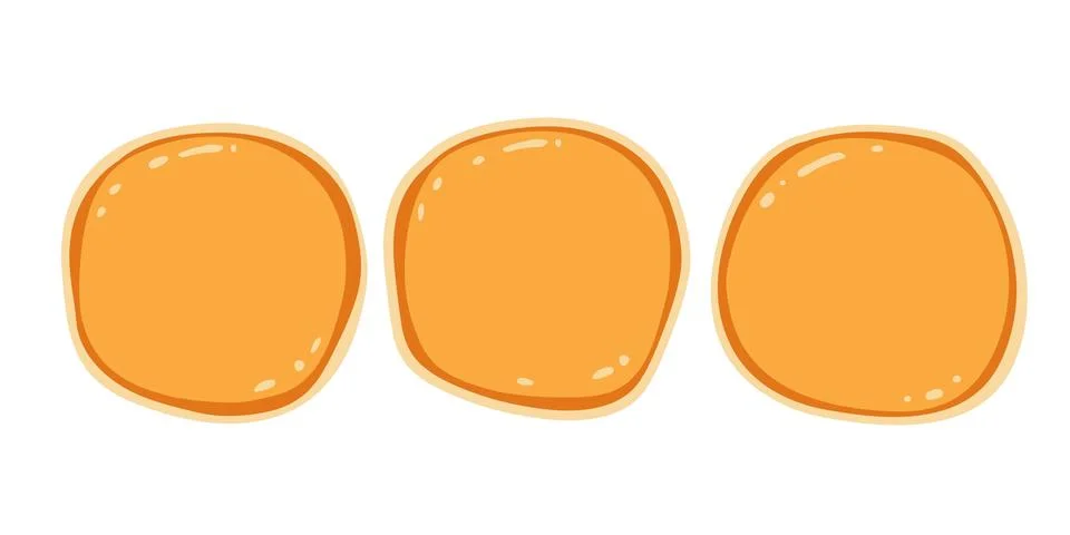 Pancake set. Breakfast snacks. Vector illustration isolated on white background Illustrazione stock