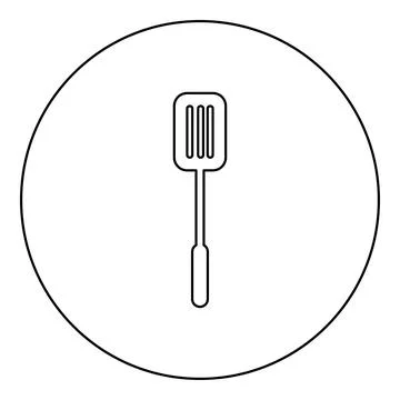 Pancake spatula kitchen cooking equipment used for flipping serving food ic.. Stock Illustration
