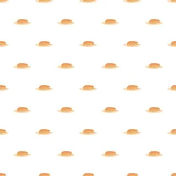 Pancake stack seamless pattern background food design Illustrazione stock