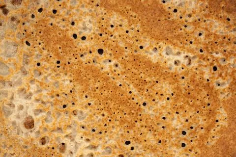 Pancake texture. Close-up of thin hot pancakes in a plate. Traditional rustic Stock Photos