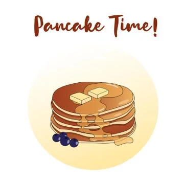 Pancake time for your ideas 스톡 일러스트