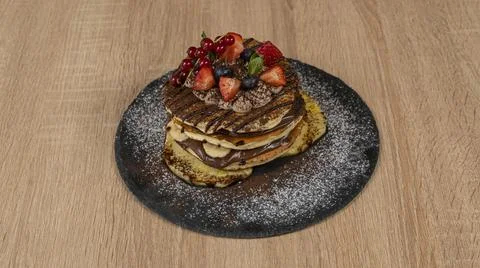 Pancake tower Stock Photos