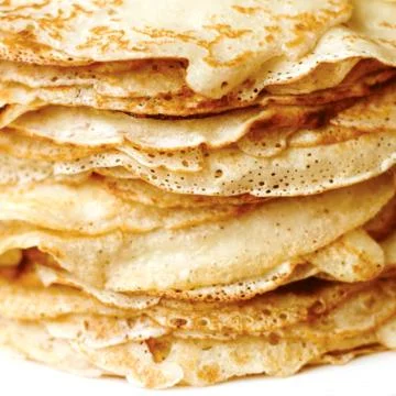Pancake yellow brown background. Stock Photos
