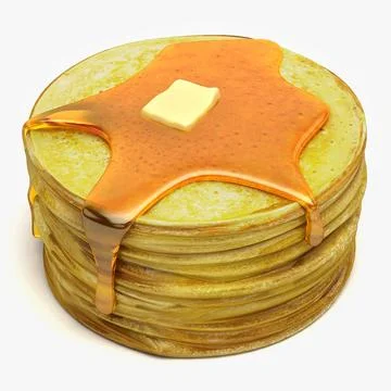 Pancakes 3D Model