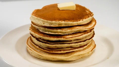 Pancakes and Syrup Stock Footage 111401827