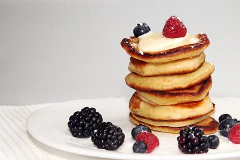 Pancakes with berry Foto stock