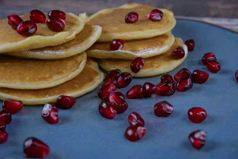 Pancakes close-up Stock Photos