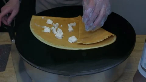 Pancakes cooking Stock Footage 239047371