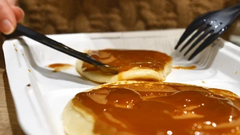 Pancakes Stock Footage 107260624