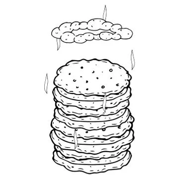 Pancakes icon. Stock-Illustration