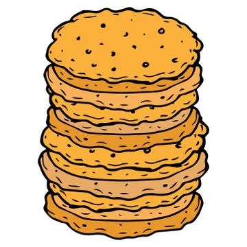 Pancakes icon. Stock Illustration