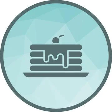 Pancakes icon vector image. Stock Illustration