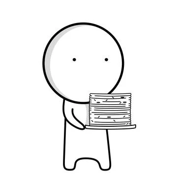 Pancakes Stock Illustration
