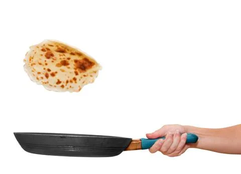 Pancakes isolated Stock Photos