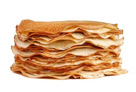 Pancakes isolated on white background Foto stock