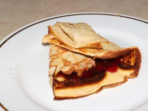 Pancakes with jam Photos