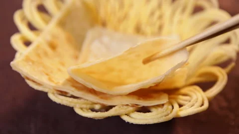 Pancakes, pancakes, thousand layer cakes, and oil cakes (1) Stock Footage 202260053