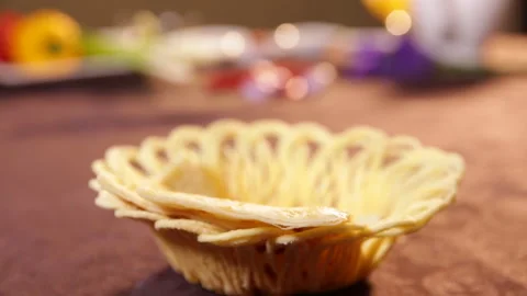 Pancakes, pancakes, thousand layer cakes, and oil cakes (7) Stock Footage 202260135
