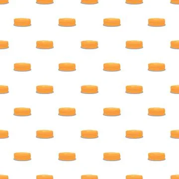 Pancakes seamless pattern for breakfast and snack food Stock Illustration