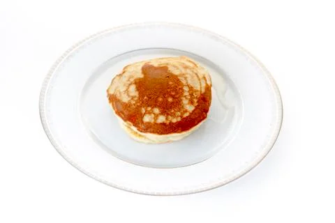 Pancakes with strawberry Stock Photos